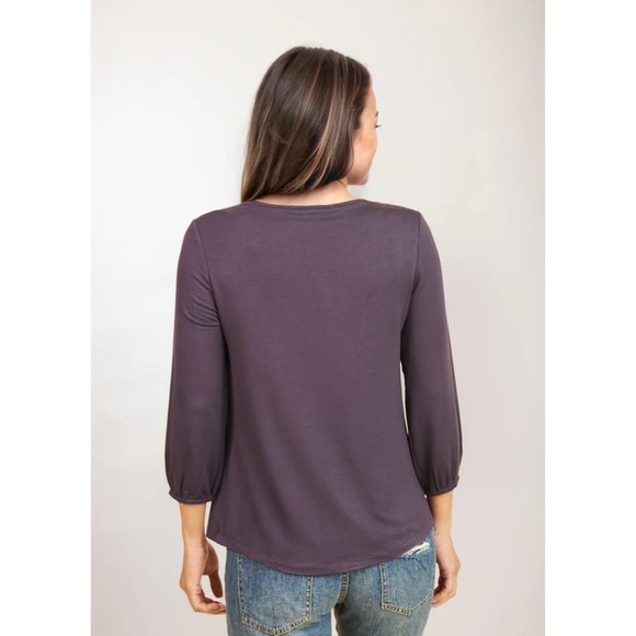 NWT Daniel Rainn Sevyn Knit Blouse with Lace - Picture 3 of 4